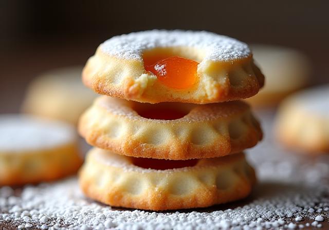 Linzer Augen Gebäck von Krummelkorn Konfekt