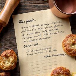 Symbol für Authentizität, alte Rezepte und handwerkliche Backgeräte